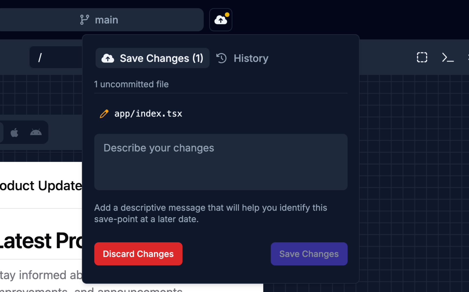 Save Changes